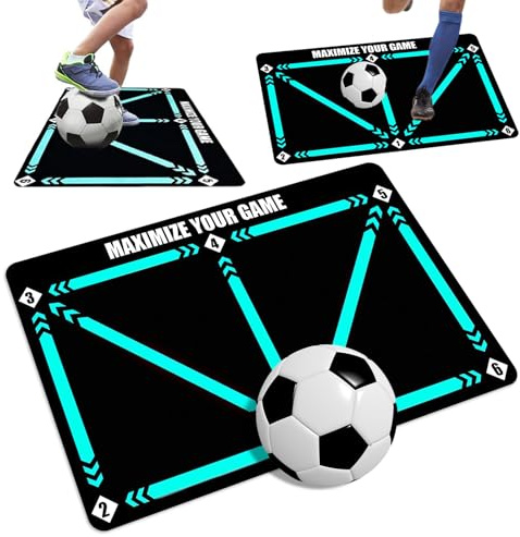 YUJUVI Tappetino da Allenamento per Calcio Tappetino Allenamento 90x60cm Tappetino da Calcio Antiscivolo Accessori Allenamento per Allenamento