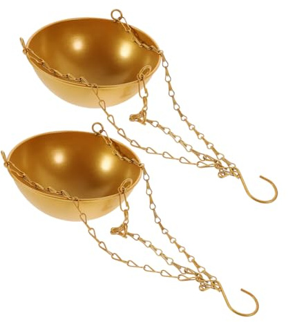 Yardwe 2piezas Macetas Colgantes De Plástico para Interior y Exterior para Plantas Araña Macetas para Suculentas y Decoración De Jardín Colgante para