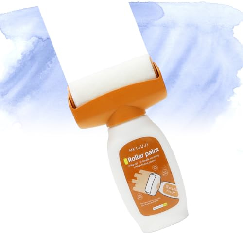 Väggfärg, reparation, vit, väggfärg, vit skoter, förbättringsfärg, vit med färgrulle, väggreparationsrulle med väggreparationspast, 500 g, väggreparation, rullbyst för väggrepor, fläckar, graffiti