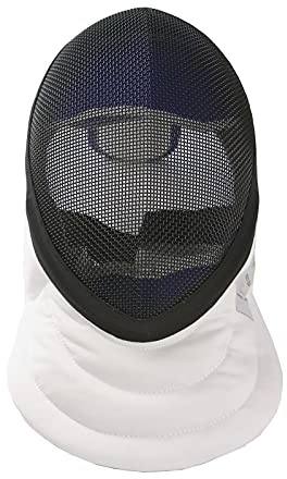 LEONARK Máscara de Espada de esgrima CE 350N Mascarilla de Grado Nacional certificada - Equipo de protección de esgrima (Black, S)
