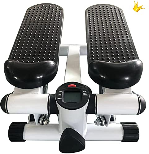 Mini Stepper 2 in 1 per la casa, Fitness Up-Down Swing Stepper,Piccolo attrezzo per Il Fitness per Gambe e Pozidriv Allenamento a casa, con Display (A)