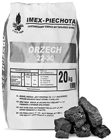 PALIGO Steinkohle Grob 25-60mm 20kg Sack 1 Paket Nusskohle Schmiedekohle Heizkohle Kesselkohle Esskohle Fettkohle Kohle Imex Piechota