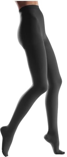 Collant Medici a Compressione per Donna – Classe II (23-32 mmHg) Collant Graduati con Punta Chiusa – Tallone Rinforzato – Fascia Larga e Confortevole