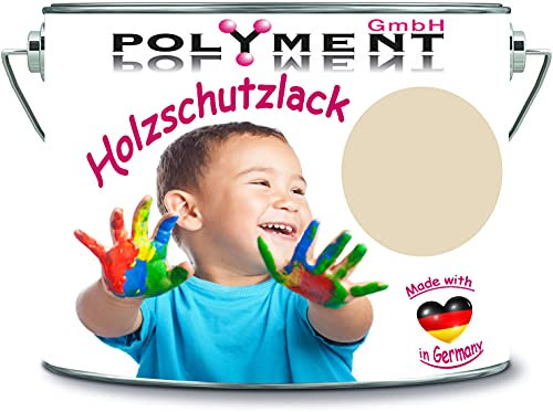 Polyment GmbH - Vernice protettiva per legno, resistente alle intemperie, protezione a lungo termine dagli agenti atmosferici, colore protettivo per legno RAL 1015 avorio chiaro