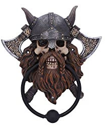 Nemesis Now Aldaba de Puerta de Visita vikinga, Gris, 18,5 cm