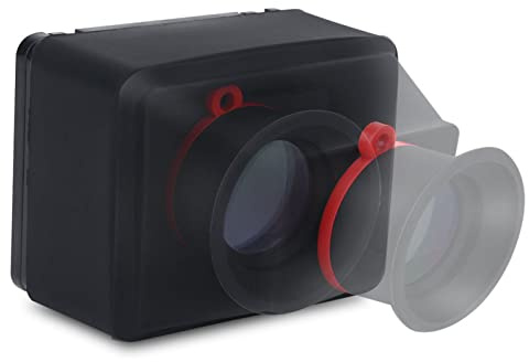 Mirino LCD con Ingrandimento 3X, Lente D'ingrandimento del Mirino della Videocamera con Schermo LCD con Ingrandimento 3.0X con Design Pieghevole, Mirino dello Schermo della Fotocamera per Videocamera