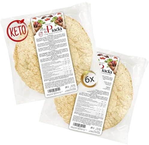 12 PROTOPIADE Line@diet | PIADINE ad alto contenuto PROTEINE | FASE 1 | 2 confezioni da 6 PIADINE da 40 g