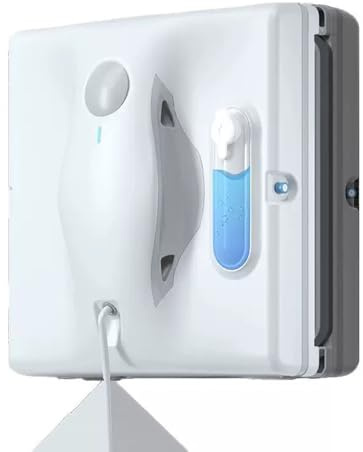 CNAOHGHN 180w 6000pa Square Robot Window Cleaner, Robotic Home Automatic Glass Cleaner, Double Water Spraying, Strong Suction| Resistance Closed 120min for Interior Outside Windows
