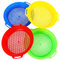 KBIBCK 4 Pack Beach Sand Sifters, Sand Beach Set for Kids, Garden Sieve for Soil Toy Set, Sand Sifter for Backyard, Park, Beach, Complete Gift Set for Kids, Boys, Girls, 8.75 x 9.75 inches