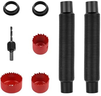 Desviador de Bajante para Barril de Lluvia | Accesorios Impermeables | Kit De Desbordamiento Para Barril De Lluvia | para Limpieza Exterior, Riego de Jardín y Patio, Cuidado del Césped y Riego de