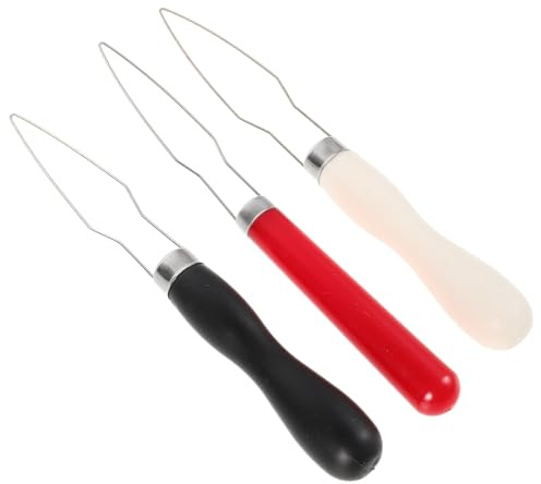 ibasenice Herramienta para Abotonar con Mango de Plástico 3 Piezas Colores Surtidos y Enhebrador de Botones para Ayuda para Vestirse Adecuado para Personas Mayores