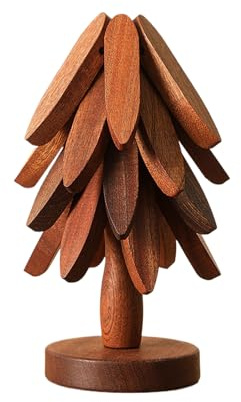 Trädform grytunderlägg set underlägg 22,5 x 10 cm trägrytset värmebeständigt hopfällbart underlägg jul varm disk grytunderlägg dekorskydd för restaurang matsal bänk stekpannor skål