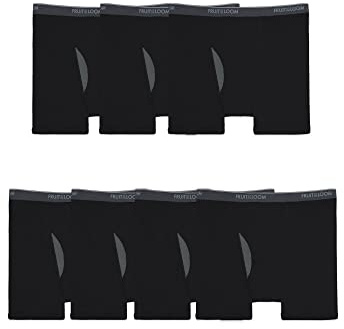 Fruit of the Loom Men's Coolzone Boxer Briefs (Assorted Colors), Big Man - 7 Pack - Black, 3X-Large