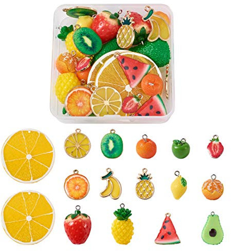 PandaHall Bienen-Charm-Anhänger aus Metalllegierung, Emaille, für selbstgemachte Halsketten, Armbänder, Ohrringe, Schmuckherstellung, Handwerk, Hochwertige Legierung, Emaille, Harz, Platin, vergoldet,