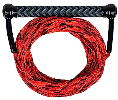 MESLE Combo Corda per Wakeboard e Sci Nautico, Impugnatura Morbida in Eva, Galleggiante, Lunghezza della Corda con Manubrio 18,3 m, incl. Rope Keeper