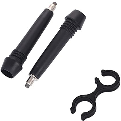 AbbiyyZ 2-Pack Trekking Pole Carbide Tips - Universal Tungsten Steel Rod End Replacement for Outdoor Hiking, Climbing, Walking Poles - Gear Repair Accessories