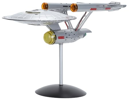 CDQL Modello di Astronave a LED, Ornamento da Esposizione Realistico in Scala 1/1000, Astronave con Luci Vivaci, Nave Spaziale per Hobby Giocattolo