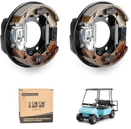 10L0L Golf Cart Brake Assembly Rear Brake Driver Side & Passenger Side Fit Club Car DS & Precedent 1995-Up, EZGO 1982-Up, for Yamaha 1982-2006, OEM 101823301, 103380202, 17081G1, J17-27209-00