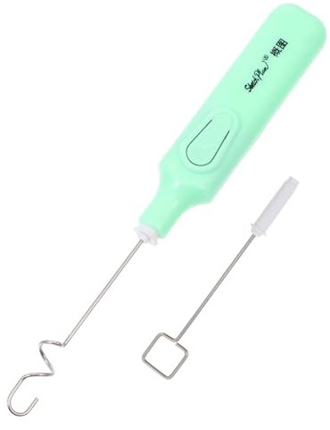 HAWILLOSCH 1juego Mezclador Eléctrico De Pigmentos Portátil Con Cabezas Reemplazables Para Pinturas Gouache Y Adhesivos Herramienta De Mezcla Rápida Y Fácil De Limpiar