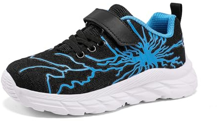 Qciplr Scarpe Bambino Sneakers Ragazze Ragazzi Scarpe da Ginnastica Bambini Ginnastica Tennis Leggero Scarpe Sportive Interno Corsa Bambini Blue 31EU