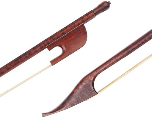 für Anfänger Geigenbogen Professioneller Bratschenbogen 16 Zoll Serpentinenholz Barock-Rundstabmuster Natürliches Rosshaar