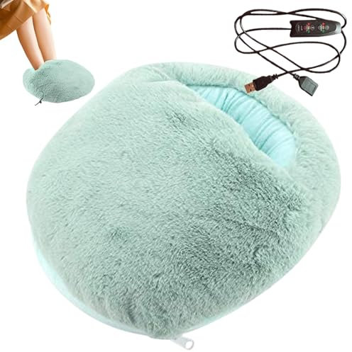 Elektrische Fußwärmer, Fast Heating Pad with 3 Temperature Settings, Detachable Washable Heat Wrap, Feet Warmer for Bed and Under Desk, Fast Heating Electric Foot Warmer, 3 Temperature Settings