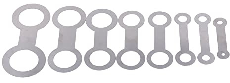 Mtlavishness 8st Saxofon Pad Repair Kit Lättvärd Portable Metal Silver Tool för saxofonunderhåll och reparation av Alto -sopran och tenorsaxofoner