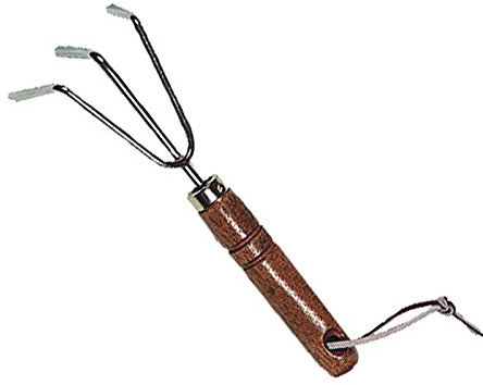 4U-Onlinehandel Handgrubber m. 3 Zinken 23cm Grubber Handhacke Hacke Handkultivator Gartenkralle Kultivator