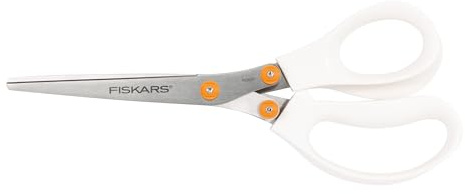 Fiskars Tijeras de flecos, verde/verde azulado/plata