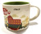 STARBUCKS Italy You Are Here Yah Coffee Mug Green