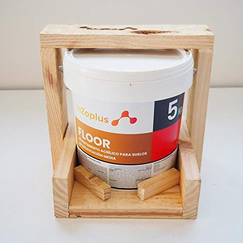 h2oplus Betonfarbe FLOOR Rot 5kg · Betonversiegelung & abriebfester Bodenbelag für Werkstattboden, Keller & Garage · Bodenbeschichtung & Fußbodenfarbe für außen & innen