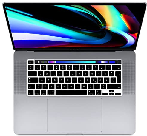 Digi-Tatoo Ultra Dünn Tastaturschutz Kompatibel für 2022 New M2 chip MacBook Pro 13 and 2020/2019 Pro 13 Zoll A2338 A2289 A2251(EU/German-Layout),Silicone Cover - Black