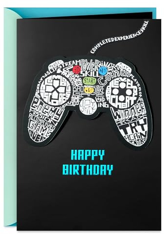 Hallmark Birthday Card for Gamer (Video Game Controller)