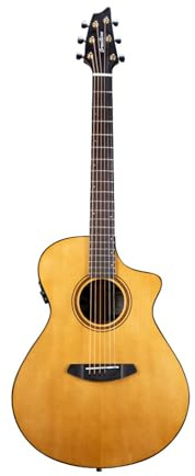 Breedlove Performer Pro Concert Thinline CE European Spruce-Indian Rosewood 6-String Acoustic Electric Guitar with Stain Black Bridge (Right-Handed, Aged Toner)