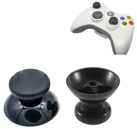 10 Pcs 3D Capuchons pour Joystick Analogique pour Xbox 360 Capuchons pour Stick Analogique Capuchons pour Manette de Précision Capuchons pour Manette de Précision (Noir)