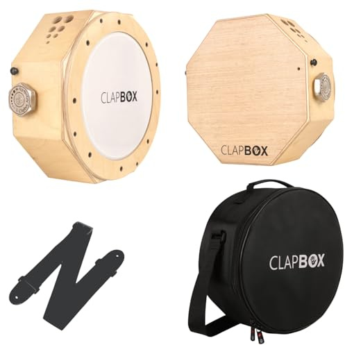 Clapbox Cajembe Travel Cajon (3 instrument i 1) – gummiträ med bärväska