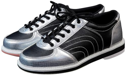 Blissbuilt Unisexe Chaussures de Bowling,Chaussures De Bowling Hommes/Femmes,Chaussures D'entraînement De Bowling,Respirantes Antidérapantes,Casual Bowling Entraîneurs,pour L'intérieur Et L'extérieur