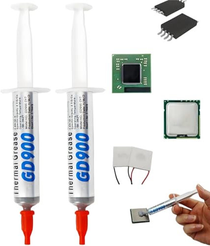 2pcs PC Thermal Paste,Premium Performance Thermal Paste,Thermal Paste for CPU,Thermal Compound Paste for Coolers,Thermal Conductive Composite Grease,High Performance Heat Sink Compound, CPU Paste