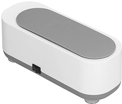 CHICIRIS Mini ABS Liten Högfrekvent Vibrationsrengöringsmaskin Enkel Användning för Glasögon Smycken Tandproteser, 360° Djuprengöringsverktyg för Hemmakontor