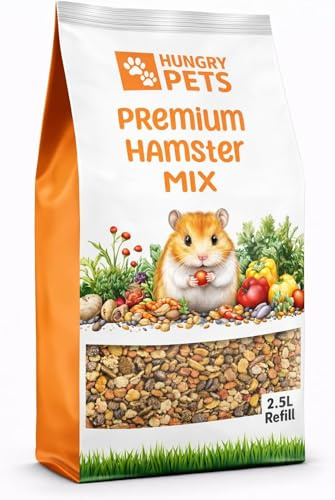 Hungry Pets Hamster Food Mix, 2.5L Refill Bag