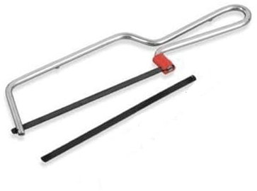 The Home Fusion Company Junior Mini Scie à Métaux Scie & 3 Blades 150mm 6' Diy Outil à Main Boite Travail Bois Métal