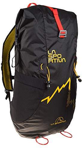 LA SPORTIVA Alpine Backpack, zaino alpino ultraleggero, in nylon, rinforzato, 30 l, misura 30 l, colore nero, giallo