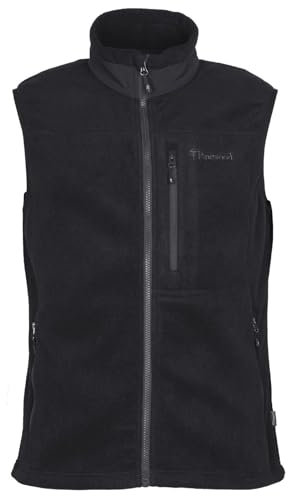 Pinewood Herren Fleeceweste Ärmellos - Grün/Schwarz/Blau - Outdoor Weste aus 100% übergebliebenen Stoffen für die Jagd und zum Wandern