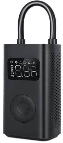 Xiaomi Mijia Compresor Aire Portatil 2, Inflador 2 Xiaomi 150 PSI 6 Modos con Recargable de 2000 mAh, Compresor con Pantalla LCD con Sensor de Presión para Coche, Bicicleta, Moto, Pelota (2S)