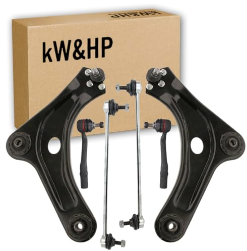 KIT 6PZ COPPIA BRACCI OSCILLANTI BIELLETTE E TESTINE ANTERIORI DX/SX PER CITROEN C2 C3 PEUGEOT 1007