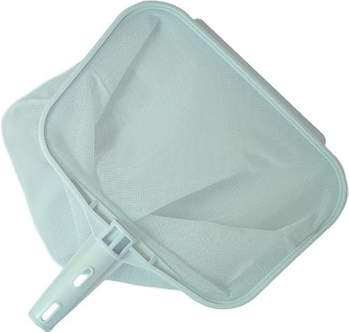 Keeper Recoge Hoja Red Piscina. Mantenimiento Piscinas con Fijación Palomilla para Pértigas Diámtero Ø26mm y Bolsa Grande. Red para Piscinas. Blanco. Material Resistente