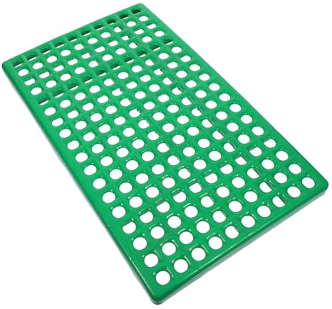 Sosoport Accessori per Conigli Tappetino per Gabbia Coniglio Nero in Plastico Fori Circolari di 1,6cm Previene Blocco delle Unghie e Garantisce Sicurezza