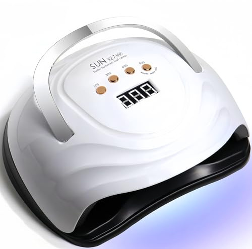 UV LED Nail Lamp with 81 Beads, 380W Nail Curing Lamps for Gel Polish with Automatic Sensor/4 Timer Setting,Led Nail Dryer, Professional Nail Art Drying Tools for Fingernail and Toenail