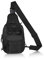 FuninCrea Sling Bag Herren Taktisch Umhängetasche Herren Anti-Diebstahl Crossbody Bag Herren Brustbeutel Mehrtaschig und Vielseitig Einsetzbar Brusttasche Herren mit Magisches Klebeband (Schwarz)