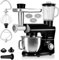 ZEEGMA PLANEET MULTI 1900 W 3-in-1-Planeten-Küchenmaschine, multifunktionale Küchenmaschine mit 6,2-l-Schüssel mit Griff und Deckel, Standmixer, Fleischwolf, 6 Geschwindigkeiten